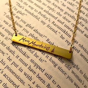 Handmade Reversible Necklace “Move Mountains”